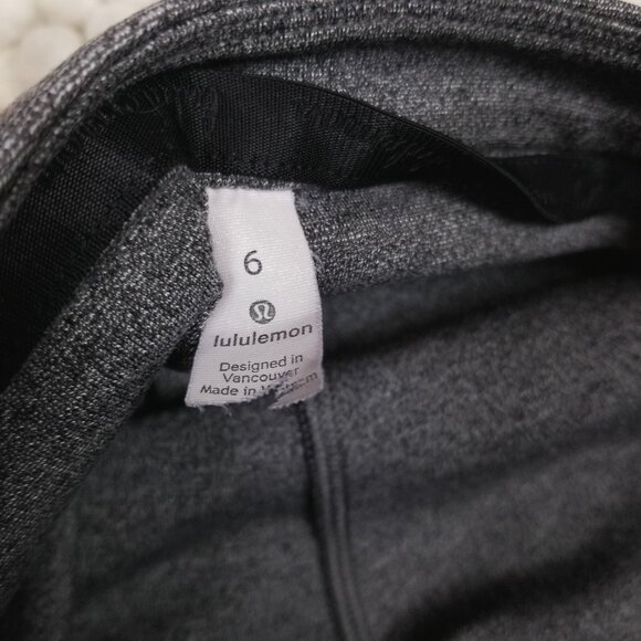 Lululemon On The Move Pant Ponte *28" Heathered Core Dark Grey Sz 6 - Picture 3 of 6